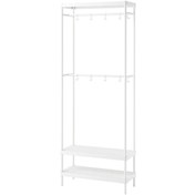 Resim IKEA Mackapar Metal Portmanto - Askılık - Beyaz - 78x32x200 Cm 