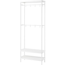 Resim IKEA Mackapar Metal Portmanto - Askılık - Beyaz - 78x32x200 Cm 