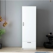 Resim BMdekor Gardırop Sunay Tek Kapak Beyaz 