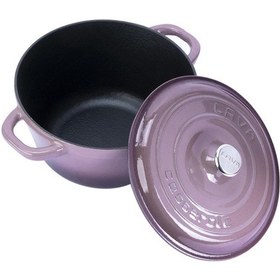 Resim Lava Döküm Yuvarlak Tencere Döküm Demir Kapak New Heritage Serisi Çap(Ø)24cm. 