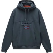 Resim NAPAPIJRI ERKEK SWEATSHIRT Burgee HZH 2.0 Yeşil Yarım Fermuar Kapüşonlu 
