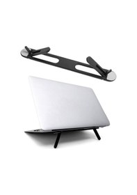 Resim Buffer 2 Kademeli Katlanabilir Laptop Standı Kendiliğinden Güçlü Yapışkanlı, Ergonomik Tablet Yükseltici 