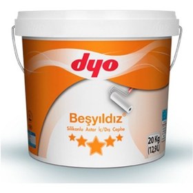 Resim Dyo Beşyıldız Silikonlu İç Dış Cephe Astarı Beyaz 20 Kg (418179852) 