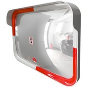 Resim İleri Trafik Trafik Güvenlik Aynası 60 x 80 cm Beyaz-Kırmızı, Tümsek Ayna, Otopark Aynası 