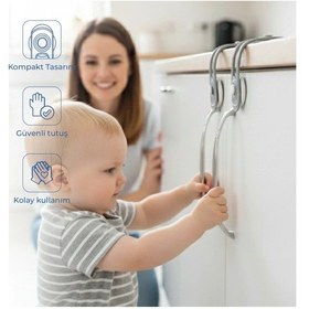 Resim Babyjem Mini Çok Amaçlı Bebek Emiyet Kiliti 2 Adet Gri 