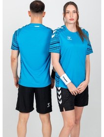 Resim Hummel Line Antrenman Tişört Turkuaz 