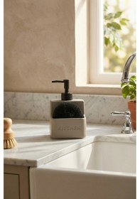 Resim Rory Sünger Hazneli Sıvı Sabunluk - 480 Ml Gri 