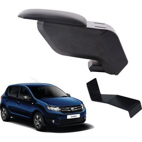 Resim 3 Tıkla Dacia Sandero 2018 Delmesiz Çelik Ayaklı Siyah Kolçak Kol Dayama 
