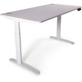 Resim O-Flex Duo Oval Ayak Çift Motorlu Elektrikli Yükseklik Ayarlı Masa - Beyaz / 180x80 