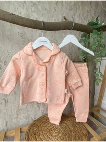 Resim Butik Kız Bebek Önden Çıtçıtlı Pijama Takımı 