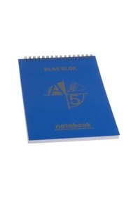 Resim Spiralli Not Defteri - A5 72 Yaprak Çizgili Defter - Plastik Kapa 