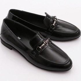 Resim Dgn 506 Kadin Loafer Ayakkabi Siyah 