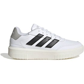 Resim adidas Courtblock Bold Beyaz - Siyah - Gri Kadın Sneaker Jı2202 