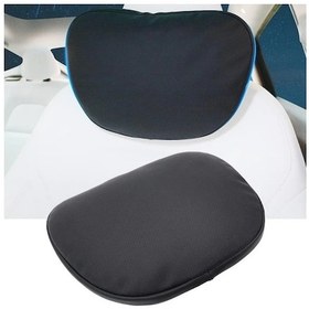Resim Honeybeeshop Ergonomik Araba Boyun Yastığı Askılı Rahat Seyahat Tesla 3 Y X S İçin Siyah 1 Adet 
