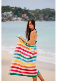 Resim Delmor Viva, Taşıma Çantalı, Doğa Dostu, Büyük Boy 100x180 Cm , Plaj Havlusu. 