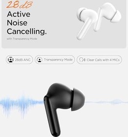 Resim Spigen Audio TWS S10 Bluetooth Kablosuz Kulaklık - ANC Aktif Gürültü Engelleme + ENC 6 Mikrofon - 10mm Sürücü - 30 Saat Pil - iOS & Android EQ App Şeffaf & Gaming Mod iPX4 Siyah - ASD07886 