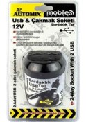 Resim Bardaklik Tipi Usb Ve Çakmak Soketi 12v 