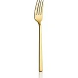 Resim Avcı Klas Titanyum 6 Adet Tatlı Çatalı 18/10 Paslanmaz Çelik 2.5 mm 