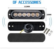 Resim Pazly 2 Adet 12-24v Led Acil Durum Işık Barı - 16 Modlu, Ip65 Su Geçirmez, 50.000 Saat Ömürlü, Kullanışlı Montaj 