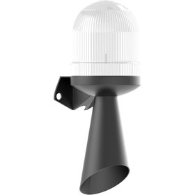 Resim MESAN Ø70 RGB LED 43 Sesli Elektronik Siren Duvar Montaj RGB 12-24VAC/ 