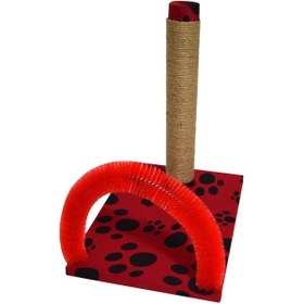 Resim BioSand KT-1002 Pati Desenli Kedi Kaşıma ve Tırmalama Tahtası 