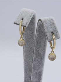 Resim Latif Kuyumculuk 14 Ayar Altın Küpe Taşlı Sallantılı Klipsli Kadın Küpe S20230127204 