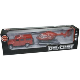 Resim Vardem Oyuncak Helikopter Taşıyan Die-Cast Çek Bırak Jee XFD1024 