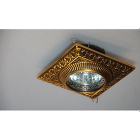 Resim Eskitme Ahşap Desenli Versace Led Spot 
