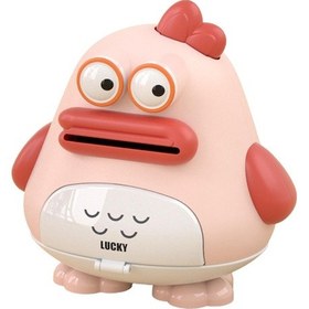 Resim Homyl Masaüstü Dekor Için Sevimli Kumbara Heykeli Pembe-ördek Çok 