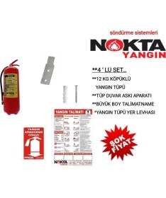 Resim Nokta Yangın 6 kg Köpüklü Yangın Tüpü 