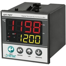 Resim Dt-72y Opsiyonel Sıcaklık Kontrol Cihazı 72 X 72 J,k,s,r,t,pt100 2x4 Dijit 7 Segment 