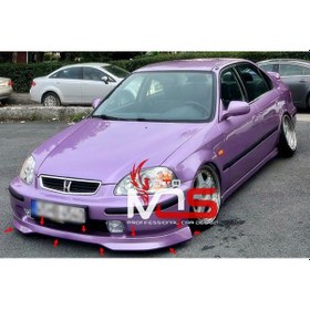 Resim Honda Civic İs Typer Ön Tampon Eki Karlık Fiberglass Boyasız 