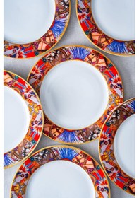 Resim Acar Whisper 6 Parça Servis Tabağı - 27 Cm Renkli 