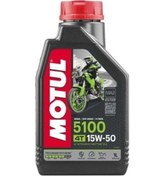 Resim Motul 5100 4t 15w/50 Motosiklet Yağı 1 Lt. 