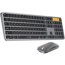 Resim Protoarc Km100-a Uzay Grisi Bluetooth Mac Uyumlu Sessiz Klavye Mo 