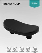 Resim Lüks Trend Kulp Siyah 32 Mm Mobiya Yatak Odası Tv Ünitesi Konsol Çocuk Ve Genç Odası Kulpu Kulp 