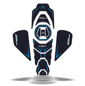 Resim Deeb Bajaj Pulsar Ns200 2011-2023 Uyumlu Tank Pad Set Mavi 