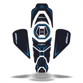 Resim Deeb Bajaj Pulsar Ns200 2011-2023 Uyumlu Tank Pad Set Mavi 