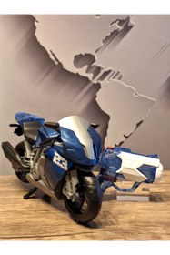 Resim molmo MOTORSİKLET+SU TABANCA SET 30 cM (MAVİ) 