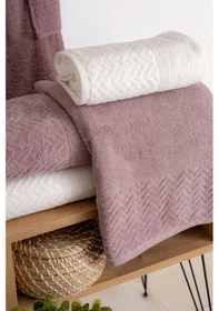 Resim Oznhome Krem-pudra Çift Kişilik 6 Parça Bornoz Seti Krem - Pudra 