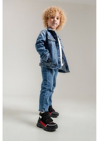 Resim Mnpc Erkek Çocuk Siyah Hakiki Deri Anatomik Günlük Bot 25k3b110692 Siyah 