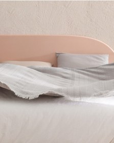 Resim Madame Coco Lucille Çift Kişilik Yatak Örtüsü Gri 