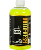 Resim AutoFresh Araç Konsantre Cilalı Oto Araba Yıkama Şampuanı 410 ml Sünger Hediyeli 