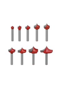 Resim Dianziye Ahşap Taşlama Uçları Seti - Karbon Çelik 6mm Saplı 8-32mm Çeşitli Boyutlar - Dekoratif Taşlama, Kapı Panelleri İçin 