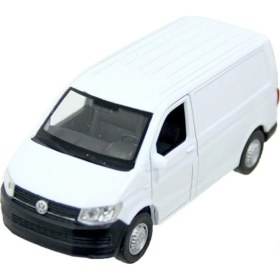 Resim Welly Volkswagen Transporter Araba T6 Çek Bırak Metal Minibüs 12CM Oyuncak Demir Araç Hediyelik 