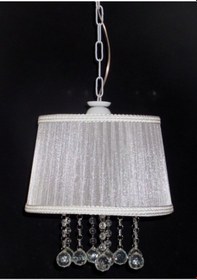 Resim Beyaz Yatak Odası Taşlı Avize 