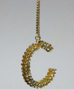 Resim TASARIM ARABAM ATİKE ELİF AKIN Gold 7 Cm ''c'' Harf Dikiz Süsü 