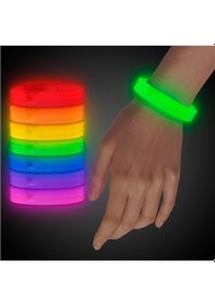 Resim Glow Partisi Ekstra Kalın Fosforlu Bileklik 6 Renk 6 Adet 
