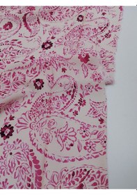 Resim Şal Desenli İpek Viskon Kumaş 