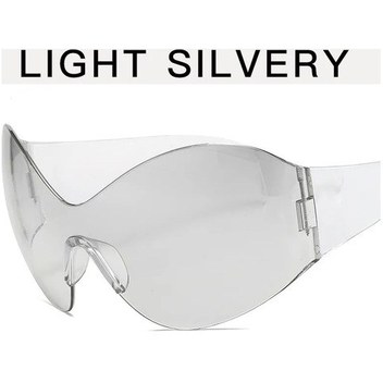 Abnathy Punk Y2k Tarzı Güneş Gözlüğü - Bisiklet Ve Günlük Kullanım İçin Şık Erkek/kadın Modeliblack51gri Gri